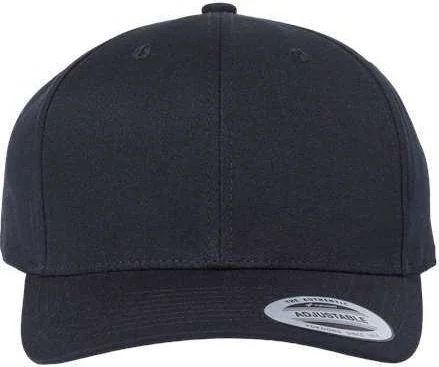 Yupoong 6389 CVC Snapback Cap - Black