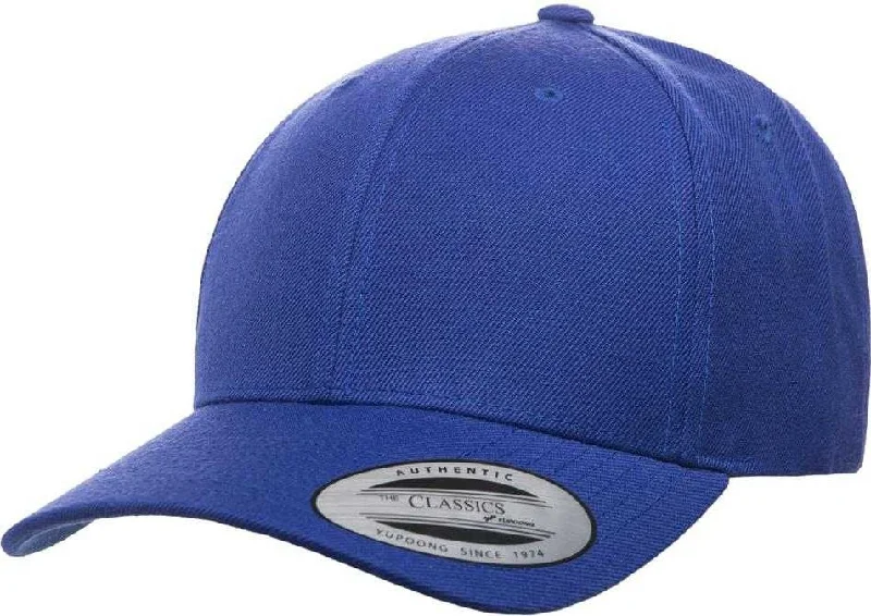 Yupoong 6789M Classics Premium Curved Visor Snapback Cap - Royal