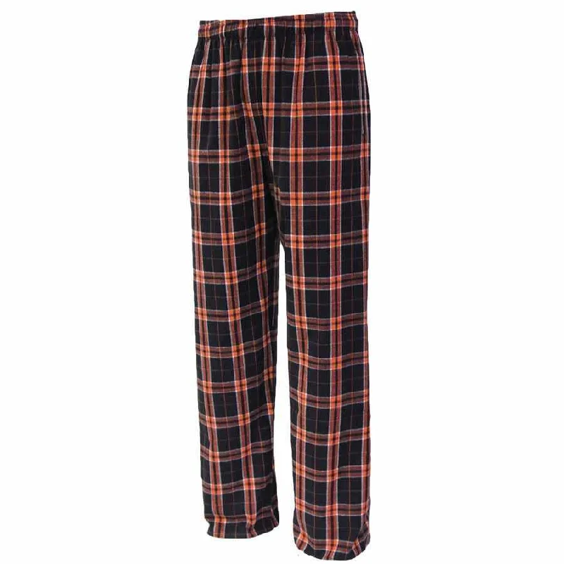 Pennant YFLNP Youth Flannel Plaid Pant - Black Orange